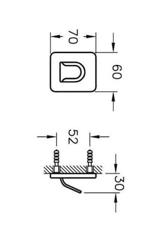 VitrA Somnia A44493 Askı, Tekli, Krom Krom