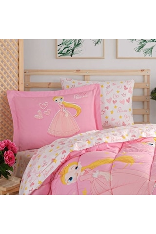 Hobby Uyku Seti Tek Kişilik Prenses Pembe
