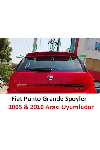 Fiat Punto Rüzgarlık Boyasız Ham Siyah Tesim