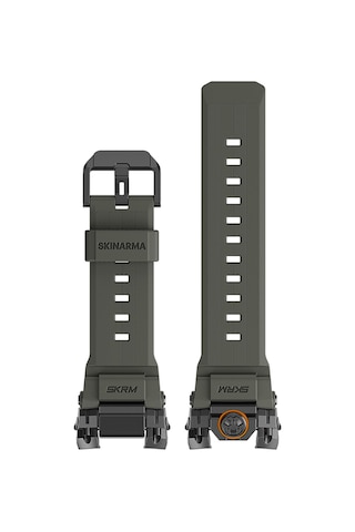 Apple Watch Uyumlu Ultra 49mm Skinarma Talon Serisi Suya Dayanıklı Silikon Kordon Yeşil