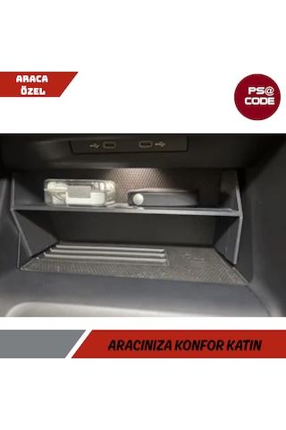Volkswagen Golf 8 Uyumlu Telefon Şarj Kısmı Raf Ayırıcısı