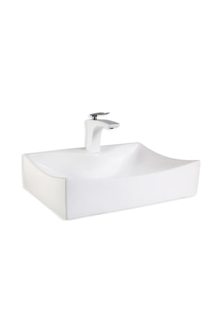Eva Banyo Lena E-3034 Tezgah Üstü Porselen Lavabo