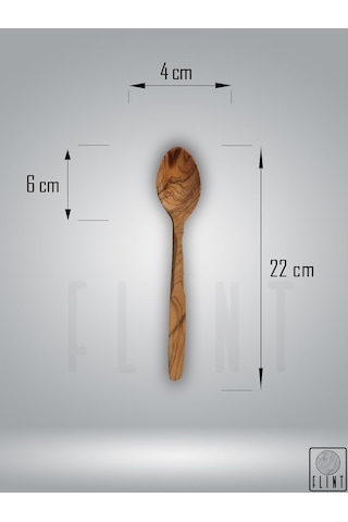 El Yapımı Zeytin Ağacı Tahta Kaşık 22 Cm Doğal Mutfak Kaşığı Dayanıklı Servis Ve Yemek Kaşığı Sku: Smg8690010545565