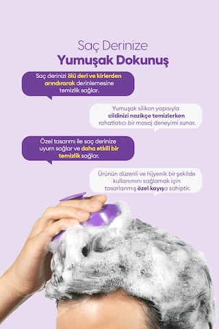 Kundal Saç Derisi Masaj Tarağı