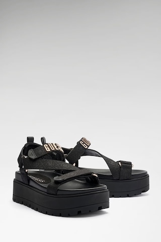 Guess Fetta Logo Kadın Sandalet Fljfttfal03 Siyah
