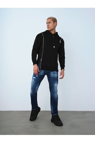 LOFT Relax Fit Erkek Sweatshirt Lf2038261 Q1.v1 Siyah