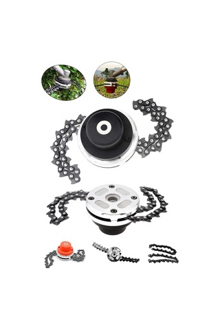 Motorlu Tırpan Universal Metal Başlık Zincirli Tırpan Aparatı Başlığı Ot Canavar Başlık