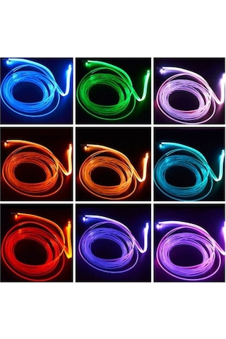 Araç Içi Atmosfer Ambiyans Led Neon Rgb App Kontrollü 5 Parça (505196319)