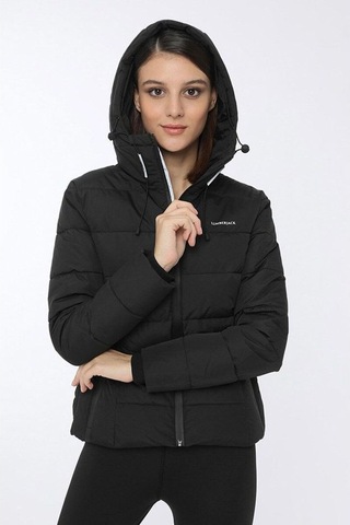 Lumberjack Apreski Coat Erkek Siyah Kadın Mont 2sn31 001