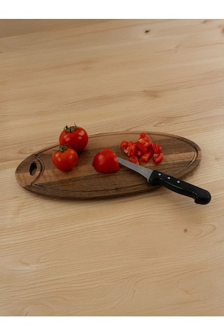 Ahşap Elips Kesme & Sunum Tahtası