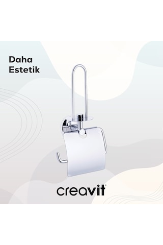 Creavit BR20227 Royale Kapaklı Tuvalet Kağıtlığı Yedekli
