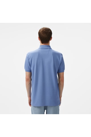 Nautica Erkek Mavi Classic Fit Polo Yaka T-shirt Düz K35000t Mavi