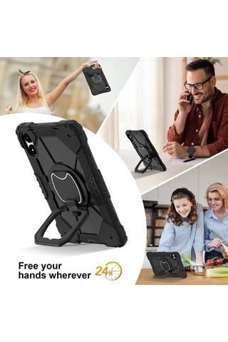 Maoyaya Redmi Pad Pro 12.1 İnç Kılıf, 360 Derece Kolçaklı, Taşıma Kolçaklı Koruyucu