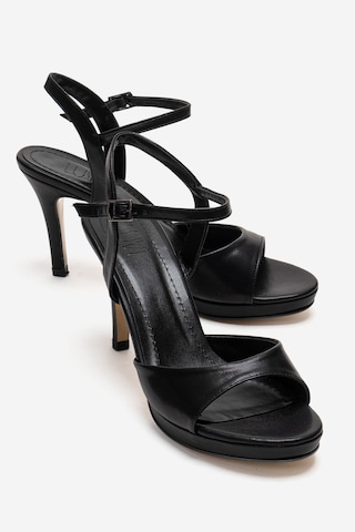 Luvishoes Poıse Siyah Kadın İnce Topuklu Abiye Ayakkabı
