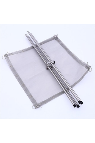 Ateş Çukuru Katlanabilir Paslanmaz Çelik-gümüş Gümüş