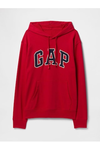 Gap V-frch Ft Heritage Logo Po Snl Erkek Sweatshirt-7987 Kırmızı