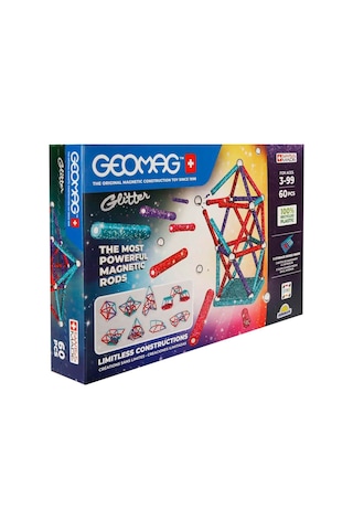 Glitter Manyetik Zeka Oyunu 60 Parçayla Sınırsız Yaratıcılık