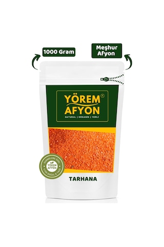 Yörem Afyon Meşhur Afyonkarahisar 12 Çeşit Karışımlı Ev Yapımı Güneşte Kurutulmuş Tarhana 1000gr.