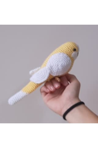 Amigurumi Kuş Oyuncak Muhabbet Kuşu Sarı