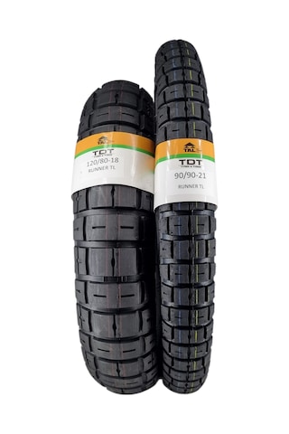 120/80-18 Ve 90/90-21 Tubeless - Dubleks Runner Lastik Takımı