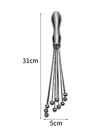 Primepickings Paslanmaz Çelik Cam Boncuk Yumurta Çırpma Teli, 12 İnç, Mutfak El Tipi Çırpma Aleti Diğer