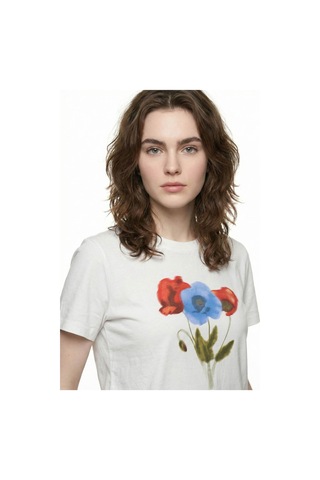Regular Fit Beyaz Kadın T-shirt Lf2042631 Beyaz