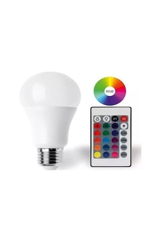 9w E27 Rgb Ve Beyaz Işık Kumandalı Ampul