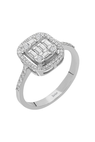 Sirius F Renk 0,55 Karat Baget Pırlanta Yüzük 0841R0042