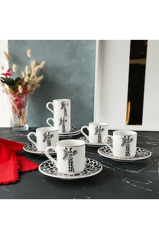 Regna Home Harmony Zürafa 6 Kişilik Kahve Fincan Takımı ( HBF-12