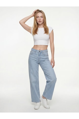LOFT Bella Regular Fit Kadın Pantolon Lf2042524 Q1.v1 Denim