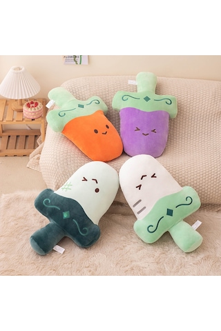 Jian Fan Yastık Kanepe Başlığı Yastık Ofis Şekerleme Yastığı - Beyaz Beyaz