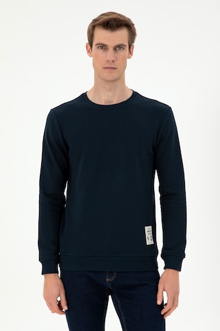U.S. Polo Assn. Erkek Regular Fit Bisiklet Yaka Lacivert Sweatshirt 50293471-VR033