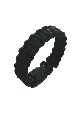 Muson Paracord Bileklik Siyah Çok Renkli