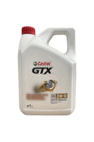 Castrol GTX 20W-50 LPG Sentetik Teknolojisi Motor Yağı 4 L Castrol GTX 20W-50 LPG Sentetik Teknolojisi Motor Yağı 4 L