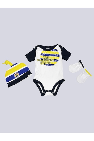 Bebek Ben Fenerbahçeli Doğdum Hastane Beyaz-lacıvert