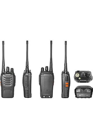 Valkyrie BF999S 5W VOX UHF/VHF CTCSS/DCS 2'li El  Kulaklıklı Telsiz Seti