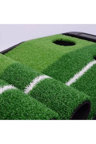 Tdoo Golf Putting Green, Otomatik Top Geri Dönüşü, Taşınabilir 3 Top Ve 1 Golf Putter Çok Renkli