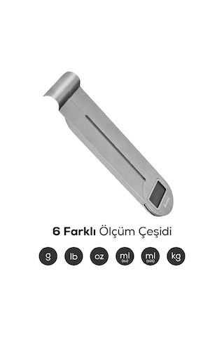 Karaca Gastro Scale 1001 Ekranlı Inox Mutfak Tartısı 5kg Kapasite