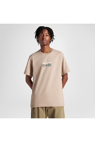 Converse Erkek Kahverengi T-shirt 10028551 Kahverengi