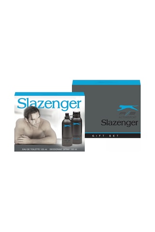 Slazenger Active Sport Mavi Erkek Parfüm EDT 125 ML + Active Sport Erkek Sprey Deodorant 150 ML