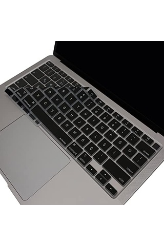 Türkçe Q Klavye Koruyucu Macbook Air 13 A2179 A2337 M1 Uyumlu Us Ansı Düz Enter Ultra İnce Silikon Keyboard Cove