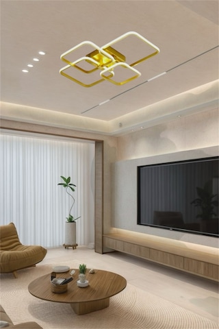 Ey Shop Eskitme 4 Lü Kare Model 3 Renk Led Avize Eskitme Gold