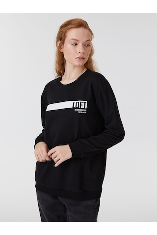 LOFT Regular Fit Kadın Sweatshirt Lf2031530 Q1.v1 Siyah