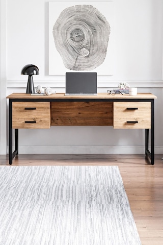 Ms2c Çalışma Masası, Ofis Masası - 70x160 Cm - Çam - 4 Çekmeceli Ms2c - 4 Çekmeceli - Çam
