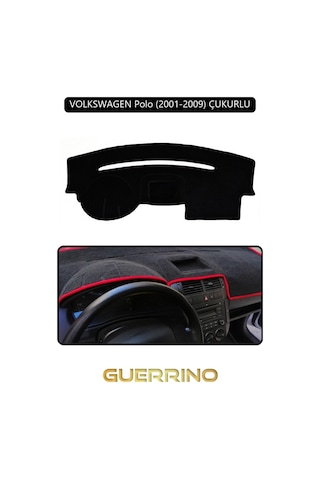 Volkswagen Polo 2001-2009 Çukurlutorpido Koruma Kılıfı Siyah Kenar