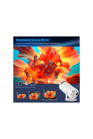 Lobo 4k Wireless Powered Projector + Game 2 İn1 Professional M300 Max Beyaz - 646693427