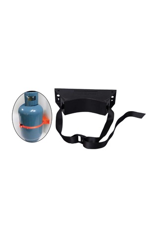 Suntek Güçlü Kayışlı Gaz Tüpü Braketi Aksesuarı Siyah