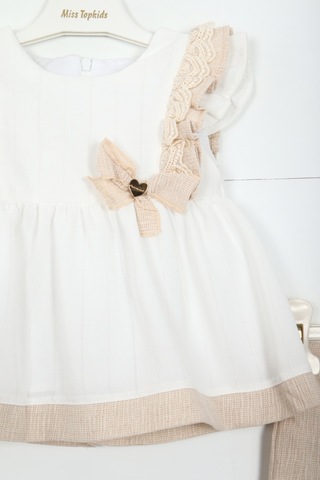 Xo Kids Kız Çocuk Etek Takım 1-5 Yaş 3519 Bej