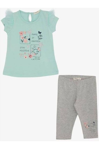 Zekids Kız Çocuk Make İt Happen Taytlı Takım-14456 Mint