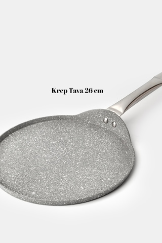 Urla Krep Tava Gri 26 Cm Gri